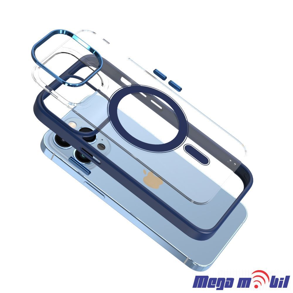 Futrola iPhone 14 Magsafe Acrylic dark blue.